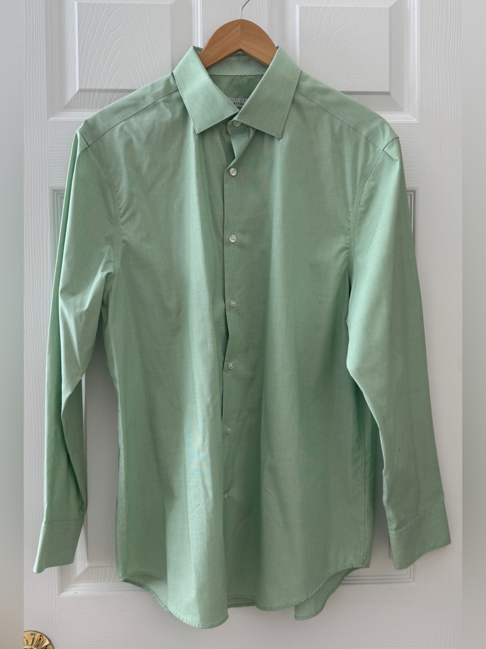 Perry Ellis Light Green Dress Shirt